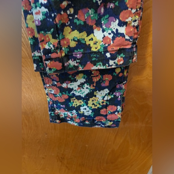 Anthropologie Maeve Gardenia Ultra High-Rise floral Slim Straight Jeans 29 - Picture 7 of 14